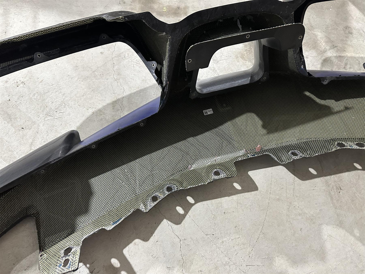 2022 Ferrari 488 Evo Challenge Front Bumper Carbon Fiber OEM Blue EVO