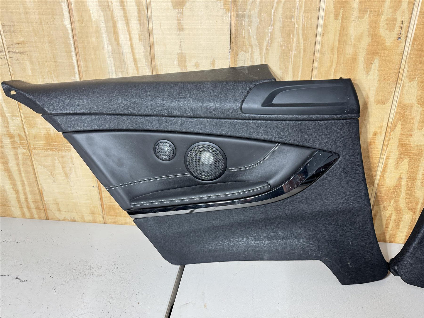 2016 BMW M4 Rear Interior Door Panels Assembly OEM Black Fits 2015-2020