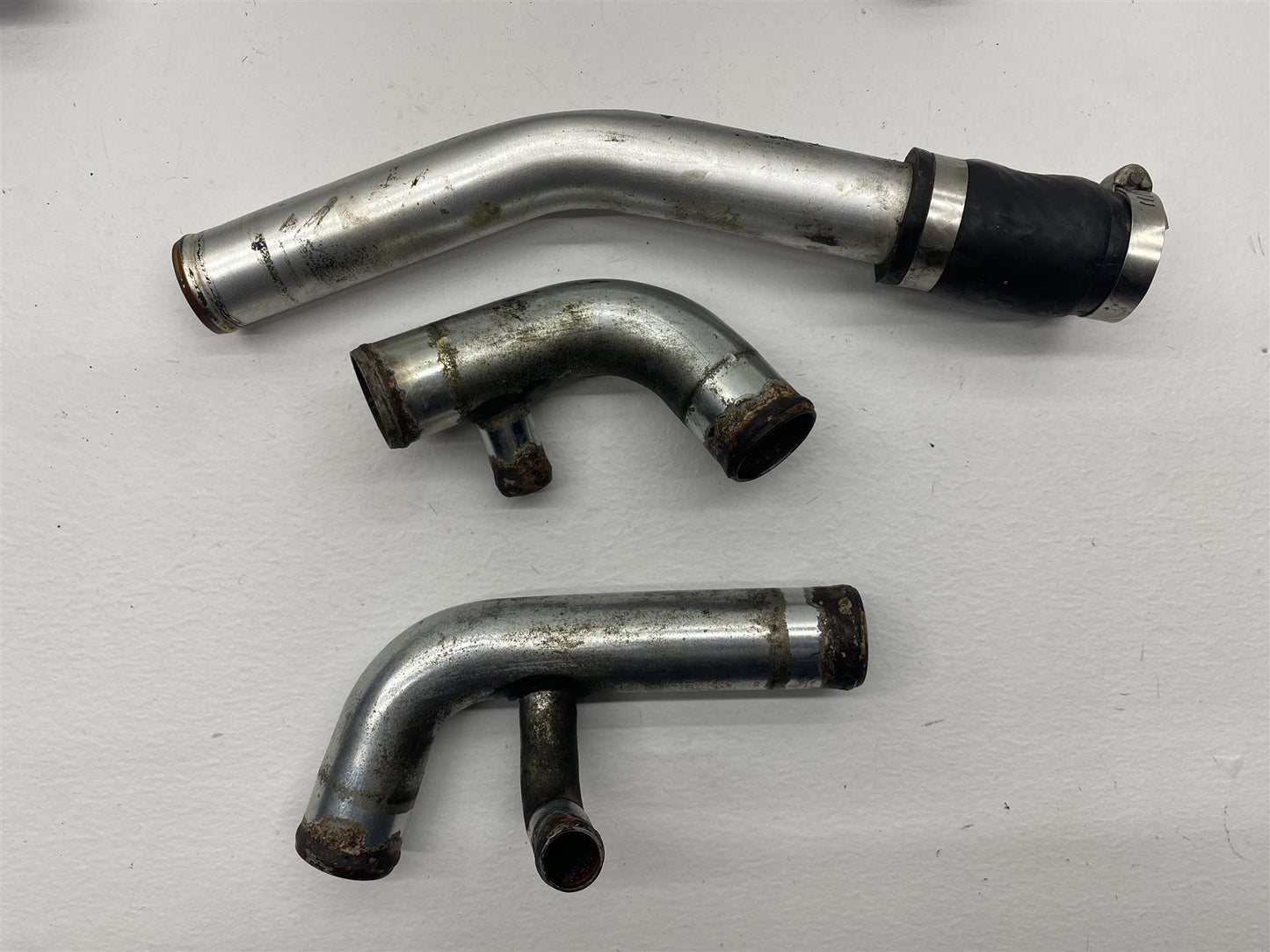 2009 Yamaha YZF-R6 Radiator Hoses Kit Clamps Cooling Pipes Black OEM YZF R6