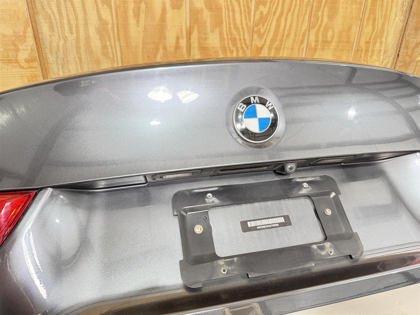 2016 BMW M4 Rear Trunk Lid with Tail Lights OEM Mineral Grey Fits 2015-2020 M4