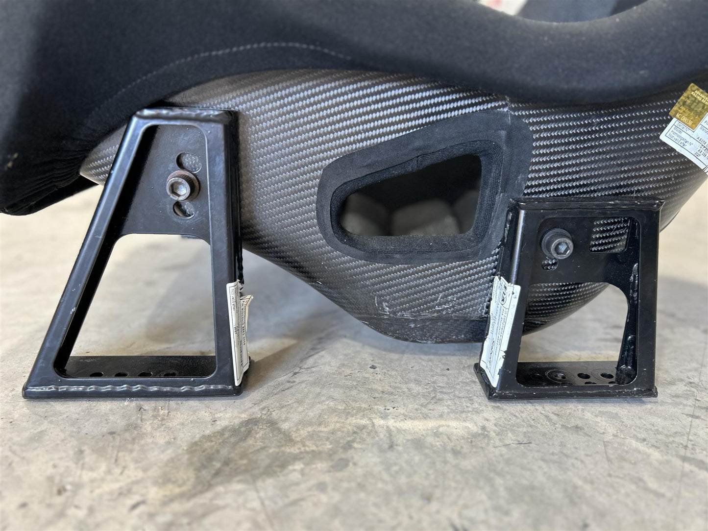 2022 Ferrari 488 Evo Challenge Driver Side Carbon Fiber Bucket Seat OEM Black