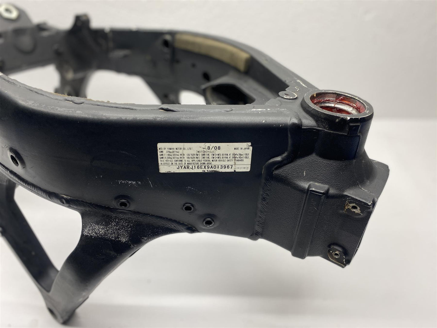 2009 Yamaha YZF-R6 Frame Main Chassis Hull OEM 13S-21110-00-00 Black YZF R6