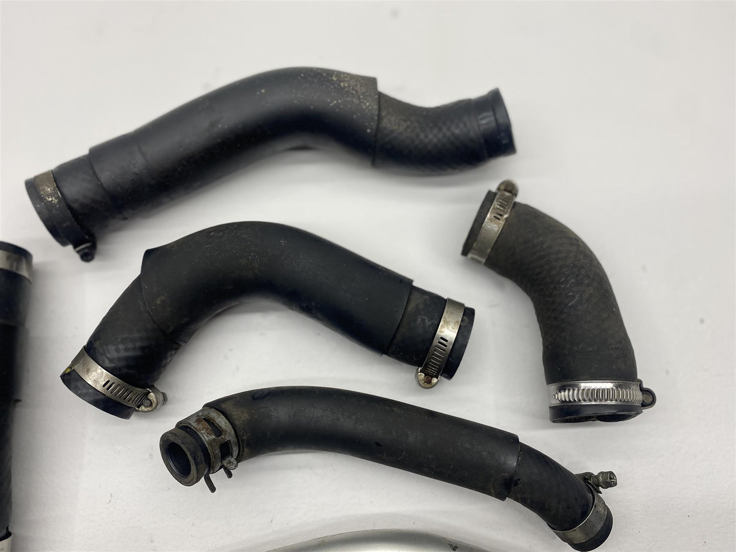 2009 Yamaha YZF-R6 Radiator Hoses Kit Clamps Cooling Pipes Black OEM YZF R6