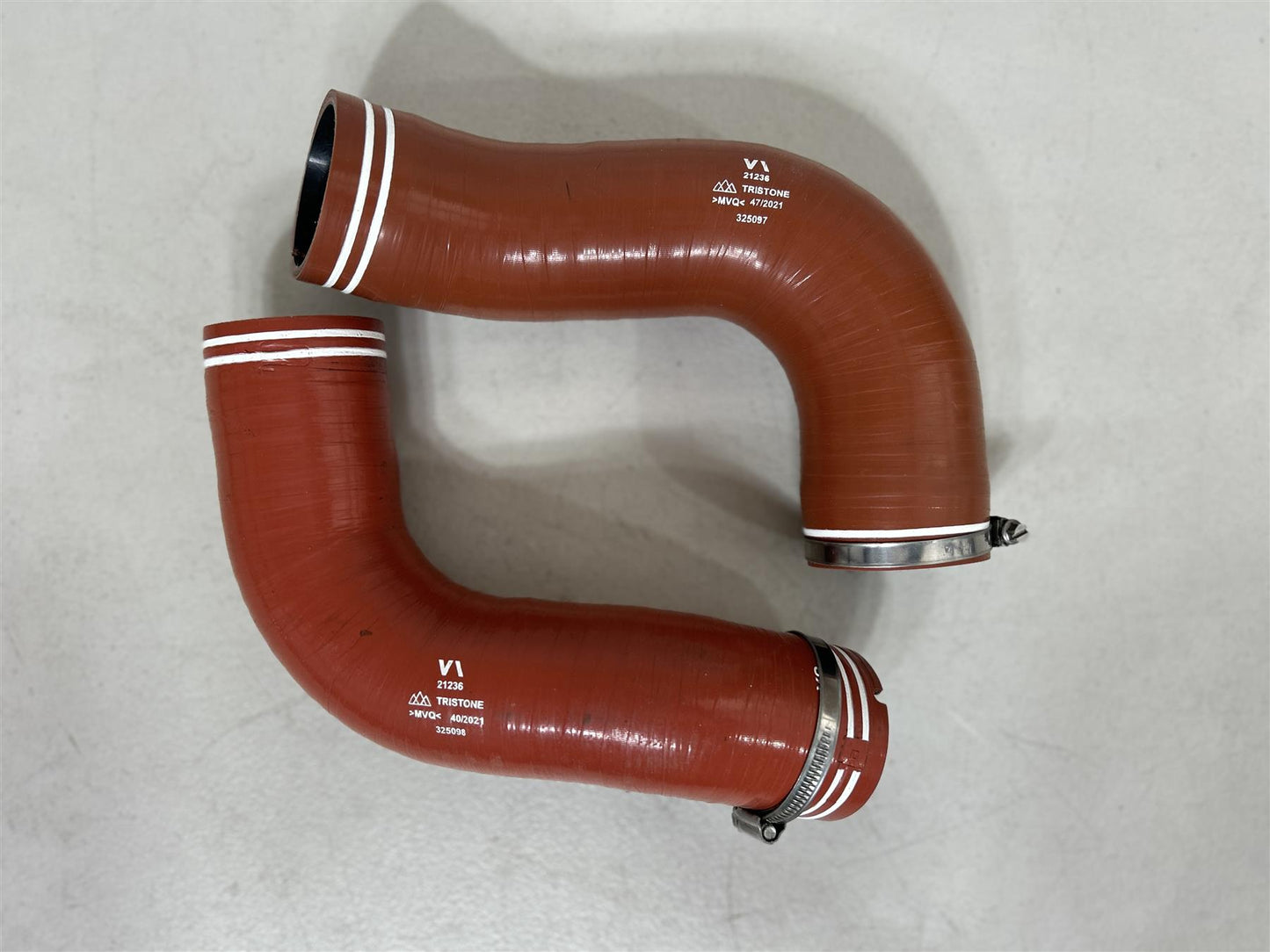 2022 Ferrari 488 Evo Challenge Right Left Lower Turbo Intercooler Hose OEM EVO