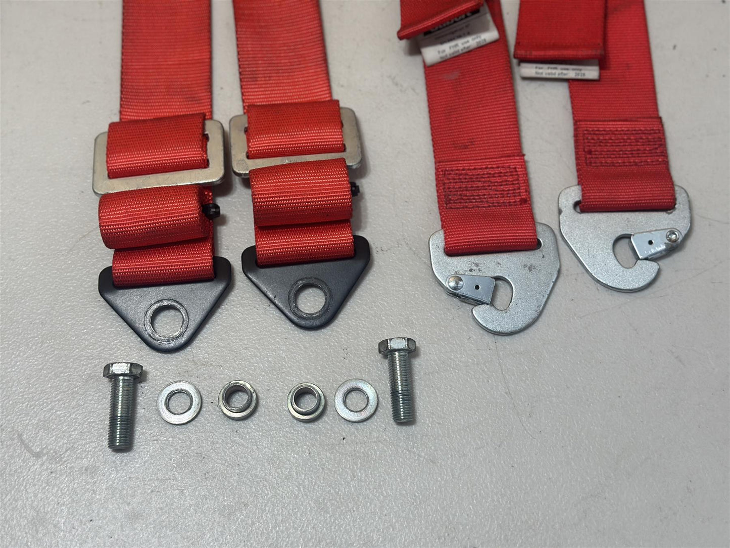 2022 Ferrari 488 Evo Challenge Sabelt Seat Belt Harness OEM Assembly Red EVO