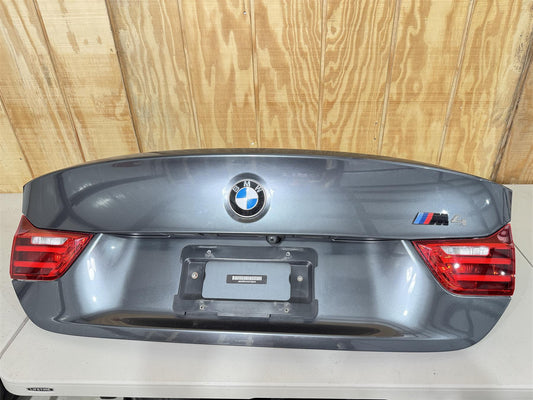 2016 BMW M4 Rear Trunk Lid with Tail Lights OEM Mineral Grey Fits 2015-2020 M4