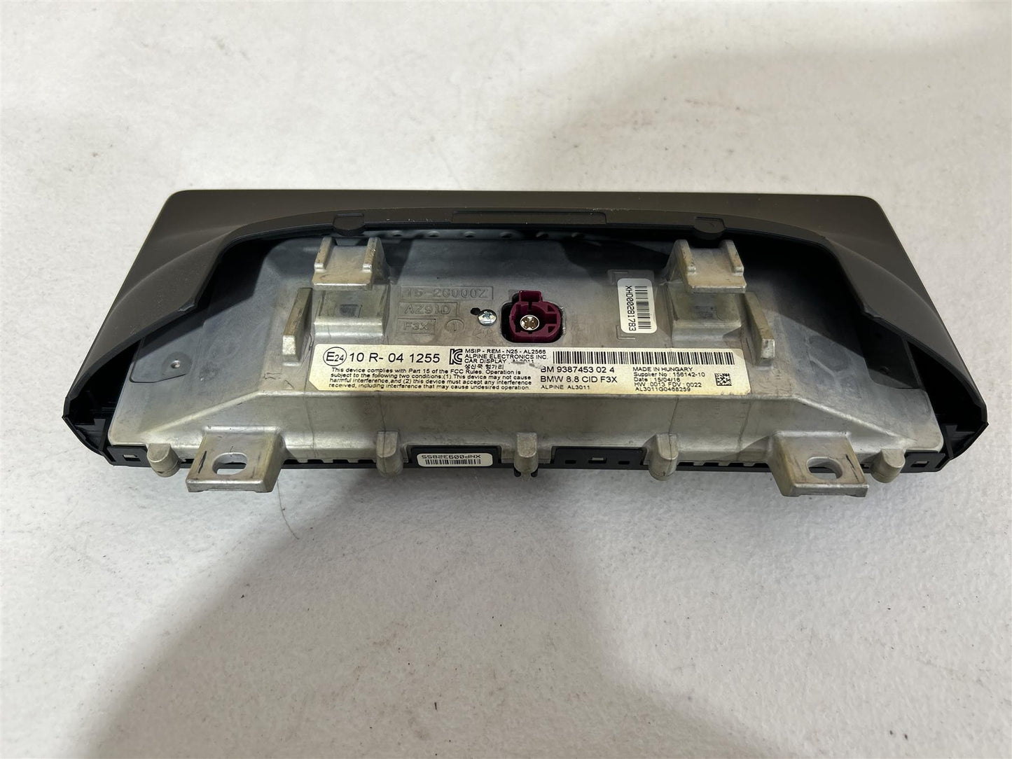 2016 BMW M4 Information Display OEM 2015-2020