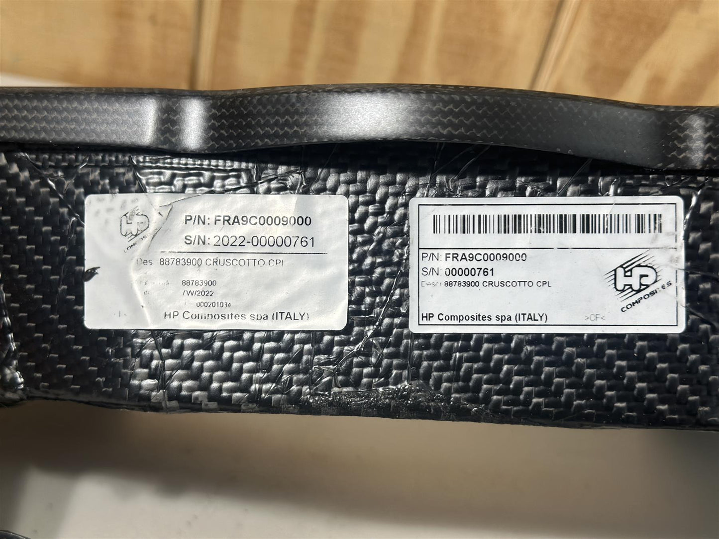 2022 Ferrari 488 Evo Challenge Dash Carbon Fiber Speedometer Trim Vent OEM