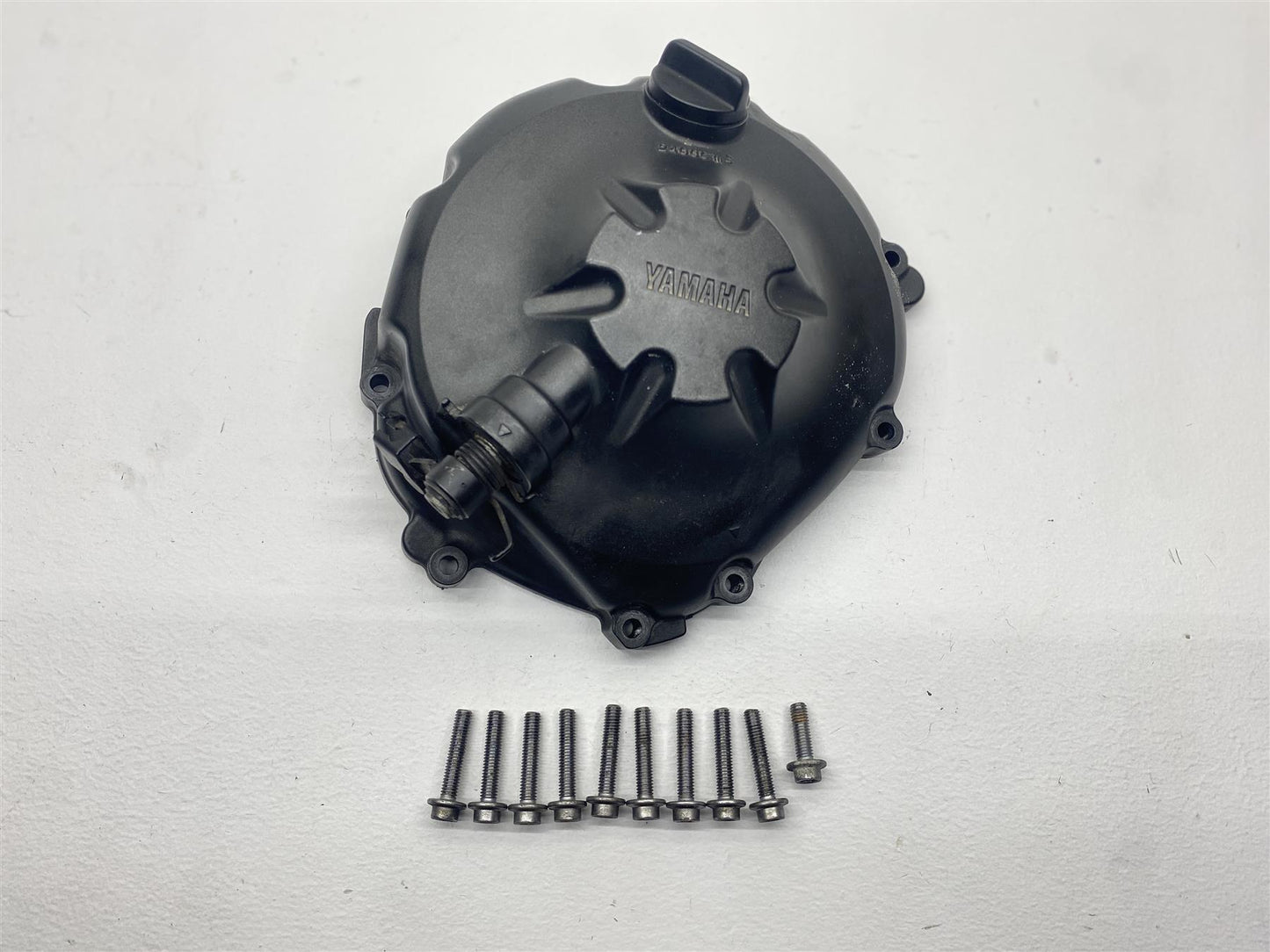 2009 Yamaha YZF-R6 Right Side Clutch Cover Engine Motor Black OEM YZF R6